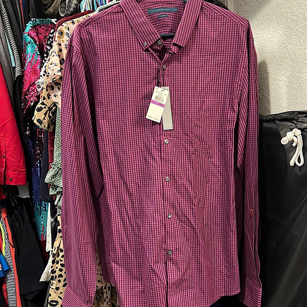 NWT Perfect condition slim fit 2XL mens button up